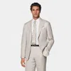 Suitsupply Light Grey Checked Relaxed Fit Roma Blazer