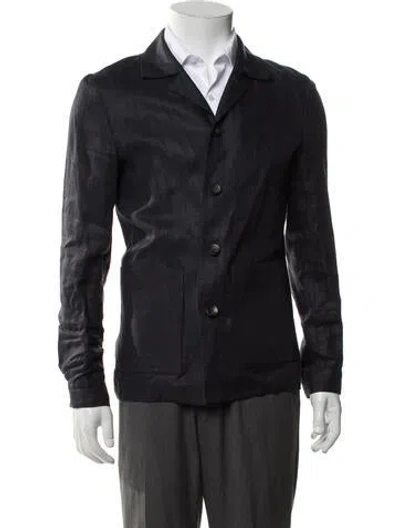 Pre-owned Suitsupply Linen Blazer In Blue