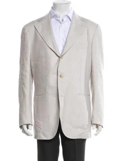 Pre-owned Suitsupply Linen Blazer In Grey