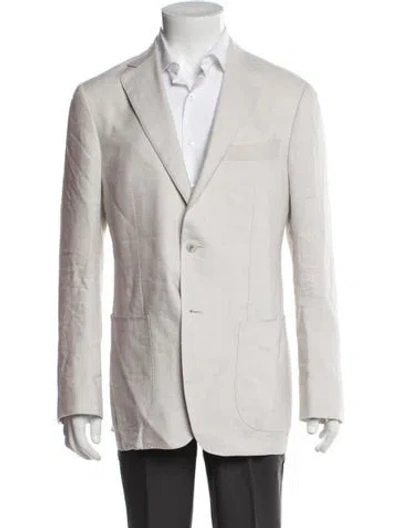 Pre-owned Suitsupply Linen Blazer In Neutral