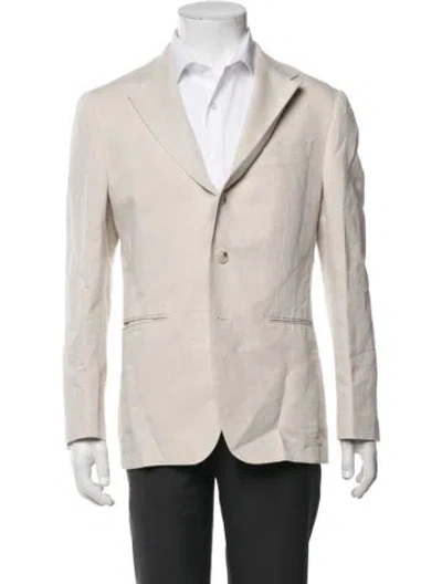Pre-owned Suitsupply Linen Blazer In Neutrals