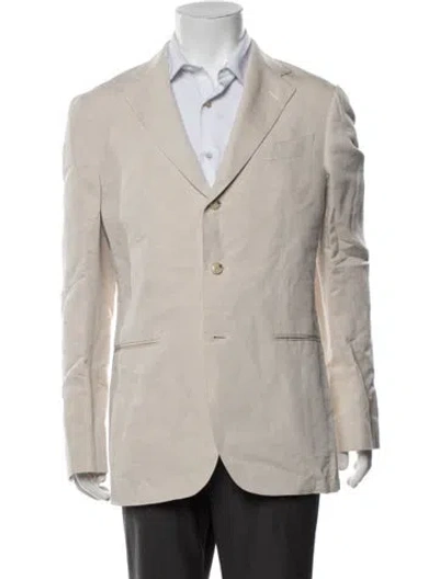 Pre-owned Suitsupply Linen Blazer In Neutrals