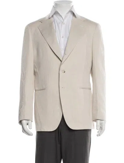 Pre-owned Suitsupply Linen Coat In Neutral