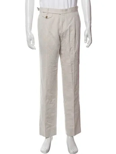 Pre-owned Suitsupply Linen Dress Pants In Neutrals