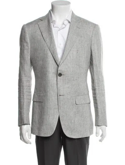 Pre-owned Suitsupply Linen Jacket In Gray