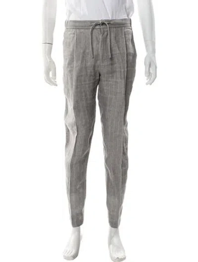 Pre-owned Suitsupply Linen Joggers In Gray