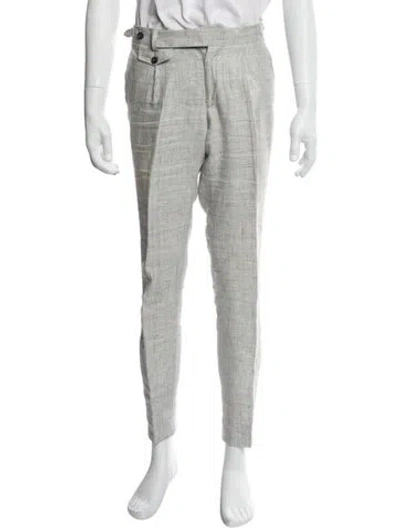 Pre-owned Suitsupply Linen Joggers In White
