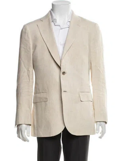 Pre-owned Suitsupply Linen Tweed Pattern Sport Coat In Neutrals