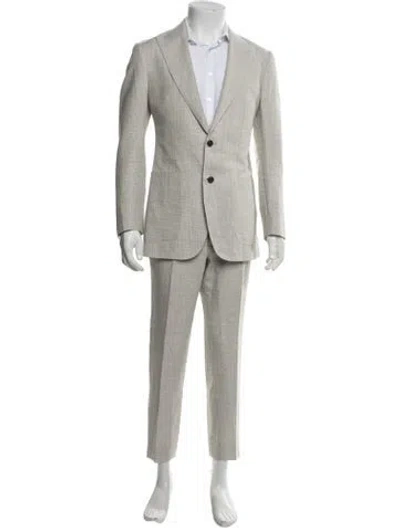 Pre-owned Suitsupply Linen Two-piece Suit In Gray