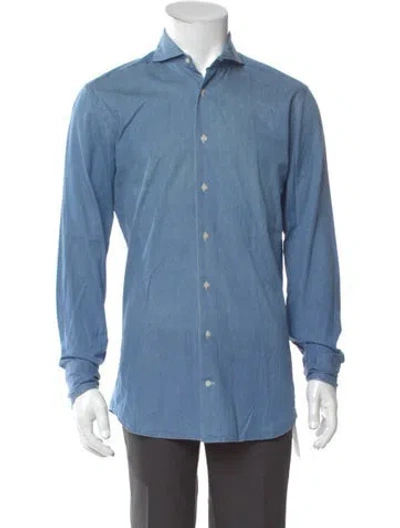 Pre-owned Suitsupply Long Sleeve Dress Shirt In Blue