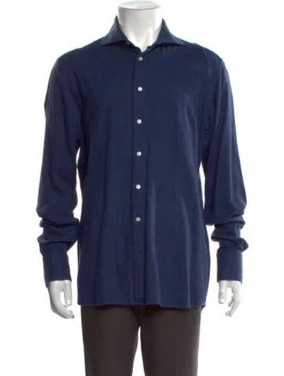 Pre-owned Suitsupply Long Sleeve Dress Shirt In Blue