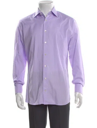Pre-owned Suitsupply Long Sleeve Dress Shirt In Purple
