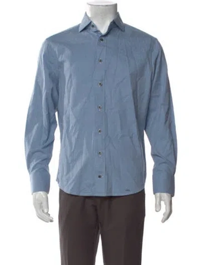 Pre-owned Suitsupply Long Sleeve Shirt In Blue