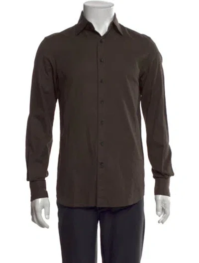 Pre-owned Suitsupply Long Sleeve Shirt In Brown