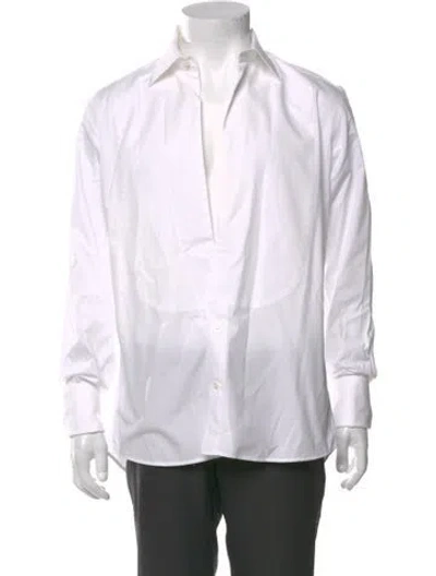 Pre-owned Suitsupply Long Sleeve Tuxedo Shirt In White