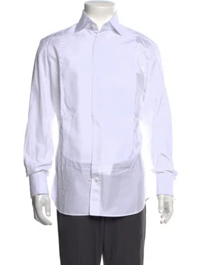 Pre-owned Suitsupply Long Sleeve Tuxedo Shirt In White