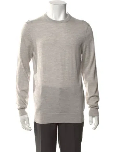 Pre-owned Suitsupply Merino Wool Crew Neck Pullover In Grey