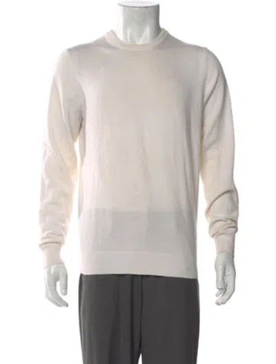 Pre-owned Suitsupply Merino Wool Crew Neck Pullover In Neutral