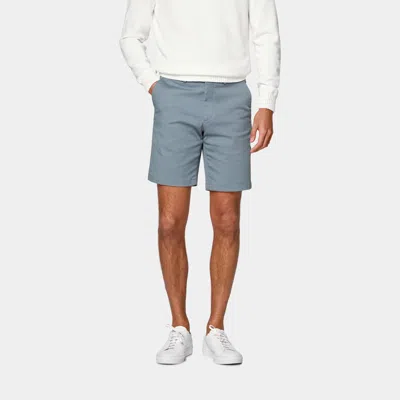 Suitsupply Mid Blue Slim Leg Chino Shorts