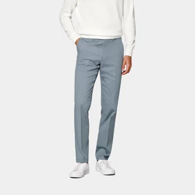 Suitsupply Mid Blue Slim Leg Straight Chinos