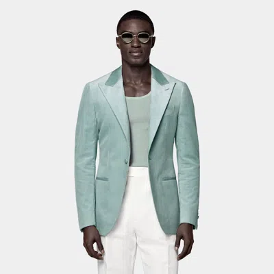 Suitsupply Mid Blue Tailored Fit Havana Dinner Jacket