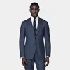 Suitsupply Mid Blue Tailored Fit Havana Suit In Blue