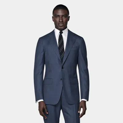 Suitsupply Mid Blue Tailored Fit Havana Suit