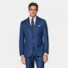 Suitsupply Mid Blue Tailored Fit Havana Suit Jacket