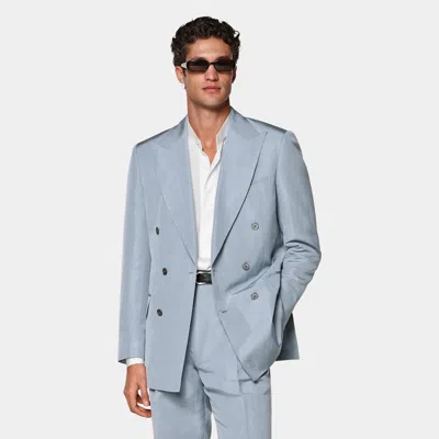 Suitsupply Mid Blue Tailored Fit Milano Suit
