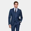 SUITSUPPLY SUITSUPPLY MID BLUE WAISTCOAT