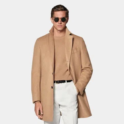 SUITSUPPLY SUITSUPPLY MID BROWN OVERCOAT