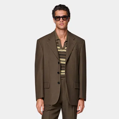 Suitsupply Mid Brown Relaxed Fit Brera Suit