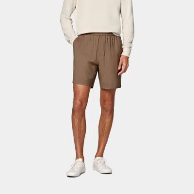 Suitsupply Mid Brown Straight Leg Shorts