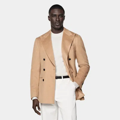 Suitsupply Mid Brown Tailored Fit Havana Blazer In Neutral