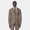 SUITSUPPLY SUITSUPPLY MID BROWN TAILORED FIT HAVANA SUIT