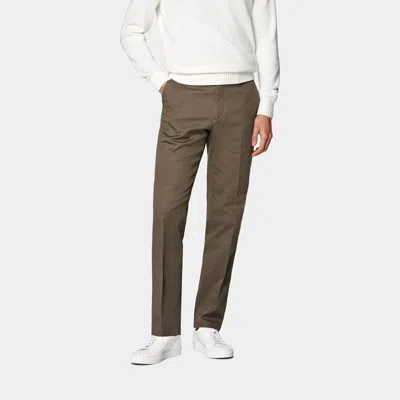 Suitsupply Mid Green Slim Leg Straight Chinos