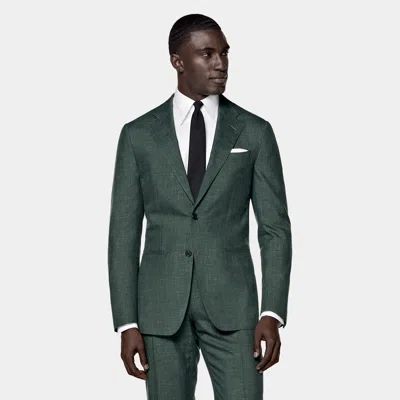 Suitsupply Mid Green Tailored Fit Havana Suit