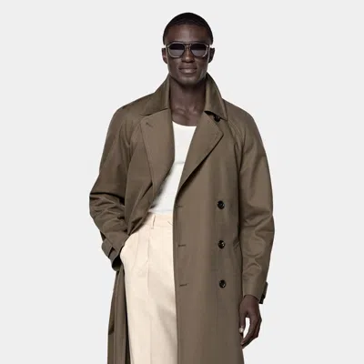 Suitsupply Mid Green Trench Coat