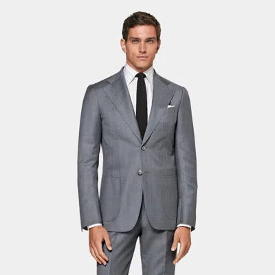 Suitsupply Mid Grey Perennial Tailored Fit Havana Suit In Gray