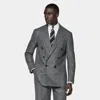 Suitsupply Mid Grey Relaxed Fit Roma Suit In Gray