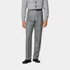 Suitsupply Mid Grey Wide Leg Straight Pants