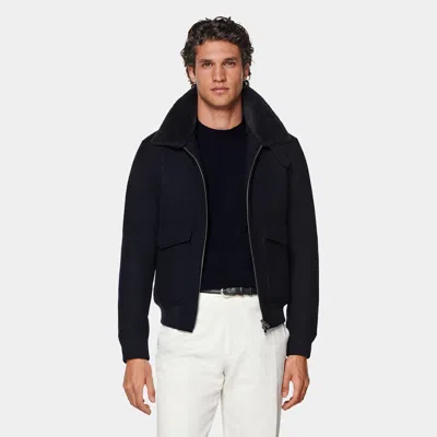 Suitsupply Navy Bomber Jacket