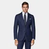 SUITSUPPLY SUITSUPPLY NAVY CHECKED HAVANA SUIT
