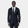 Suitsupply Navy Checked Tailored Fit Havana Suit In Blue