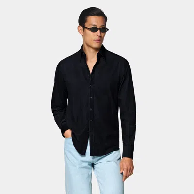 Suitsupply Navy Corduroy Shirt