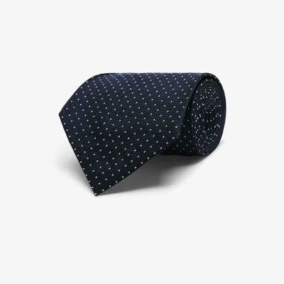 Suitsupply Navy Dotted Tie In Blue