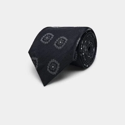 Suitsupply Navy Graphic Tie