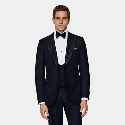 Suitsupply Navy Lazio Dinner Jacket In Black