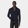 Suitsupply Navy Long Sleeve Polo Cardigan