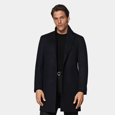 Suitsupply Black Overcoat